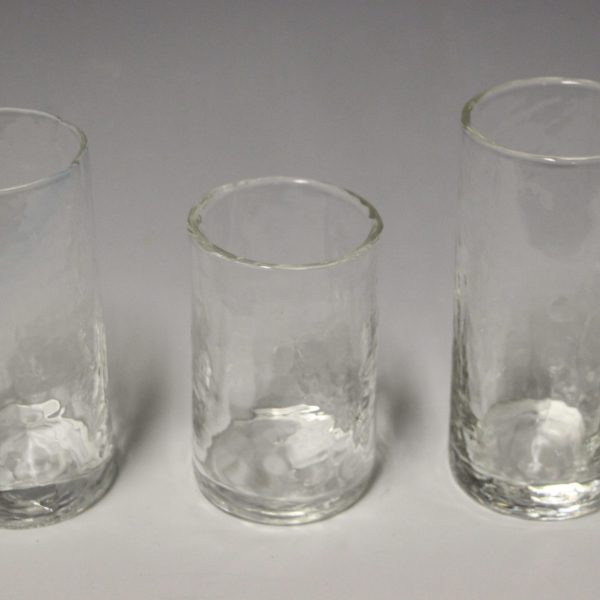 Clear Glass 3 Cup Set (4)